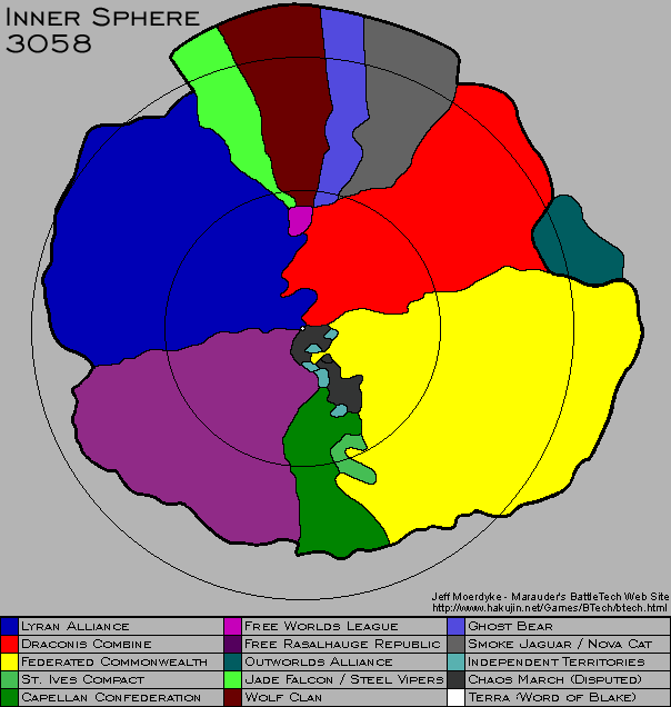 Карта внутренней сферы